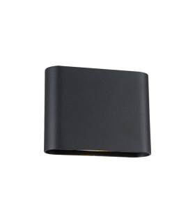Zambelis Outdoor Up Down Wall Lamp Sandy Black LED 3000-4000K IP65-1
