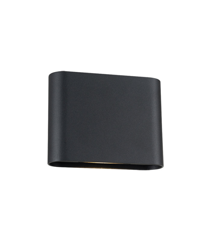 Zambelis Outdoor Up Down Wall Lamp Sandy Black LED 3000-4000K IP65-1