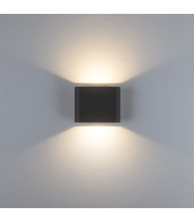 Zambelis Outdoor Up Down Wall Lamp Sandy Black LED 3000-4000K IP65-2