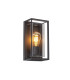 Zambelis Outdoor Wall Lantern Graphite-Smoked Diffuser 1x E27 IP54-1