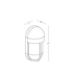 Orvel Outdoor Bulkheads Wall Lamp Dark Brown 1x E27 IP65-2