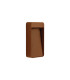 Vireta Tall Outdoor Flush Wall Lamp Brown LED 3000K IP65-1