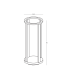 Zambelis Outdoor Bollard Graphite LED 3000K IP65 9.2W-3