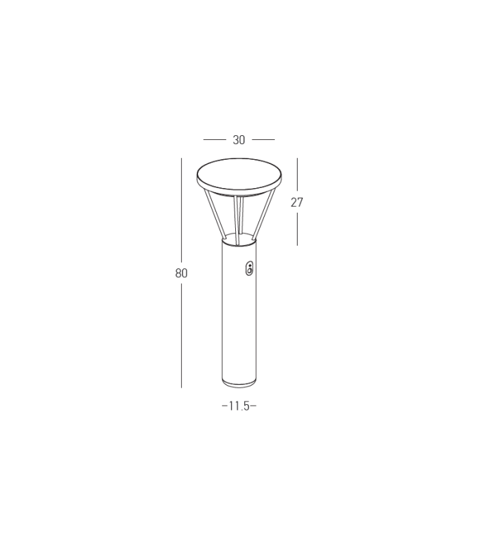 Zambelis Outdoor Lamp Posts Graphite LED 3000K IP54-7