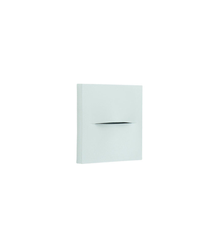Orvion Square Outdoor Flush Wall Lamp Sandy White LED 3000K IP65-1