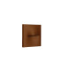 Orvion Square Outdoor Flush Wall Lamp Brown LED 3000K IP65-1