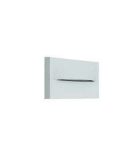 Orvion Rectangle Outdoor Flush Wall Lamp Sandy White LED 3000K IP65-1