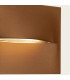Orvion Rectangle Outdoor Flush Wall Lamp Brown LED 3000K IP65-5