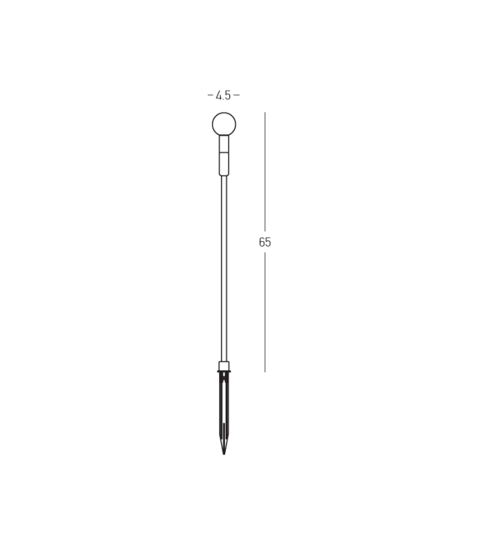 Thalina 65cm Outdoor Spike Brown LED 3000K IP65 1.5W-4