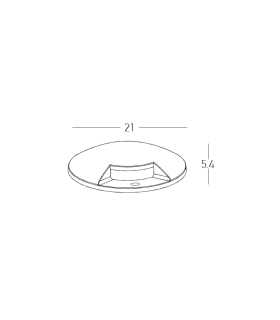Alura 1 Direction Outdoor Recessed Ground Light Grey LED 3000K IP67-2