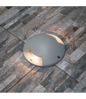 Alura 2 Direction Outdoor Recessed Ground Light Grey LED 3000K IP67-2