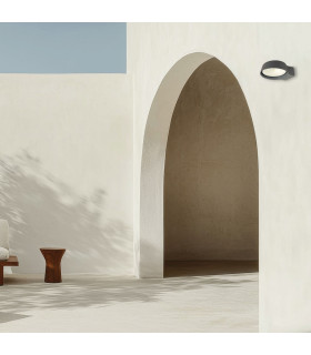 Zambelis Outdoor Wall Down Lamp Graphite LED 3000K IP54 12W-2