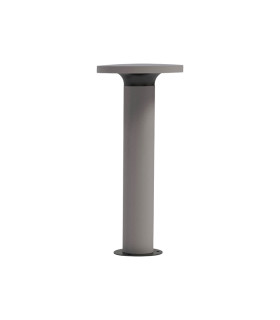 Zambelis Outdoor Bollard Natural Concrete-Sandy Black LED 3000K IP65-1