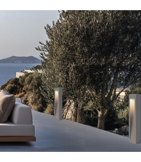 Lioraen Outdoor Bollard Natural Concrete LED 3000K IP65-2