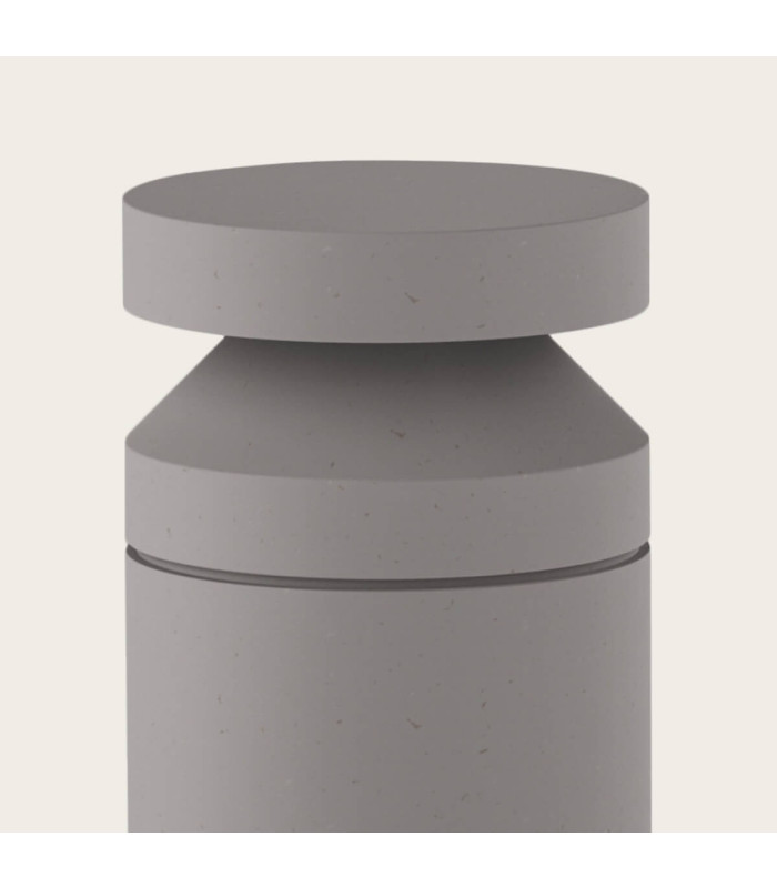 Zephy 52cm Outdoor Bollard Natural Concrete LED 3000K IP65-3