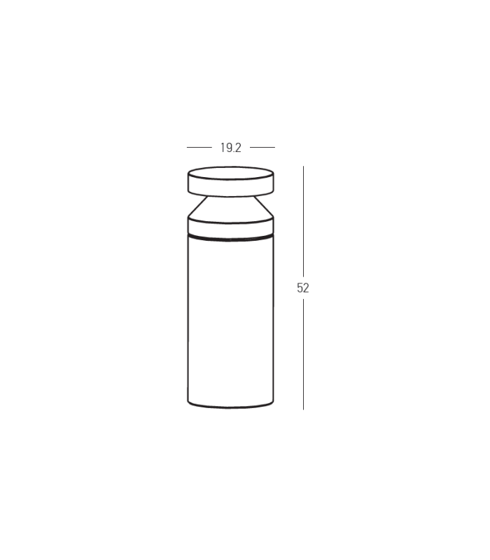 Zephy 52cm Outdoor Bollard Natural Concrete LED 3000K IP65-4