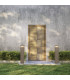 Zephy 97cm Outdoor Bollard Natural Concrete LED 3000K IP65-2