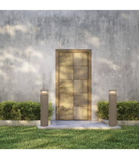 Zephy 97cm Outdoor Bollard Natural Concrete LED 3000K IP65-2
