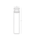 Zephy 97cm Outdoor Bollard Natural Concrete LED 3000K IP65-4