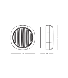 Nyara Outdoor Modern Wall Lamp Green-Sandy Black Base LED 3000K IP65 Dimmable-2
