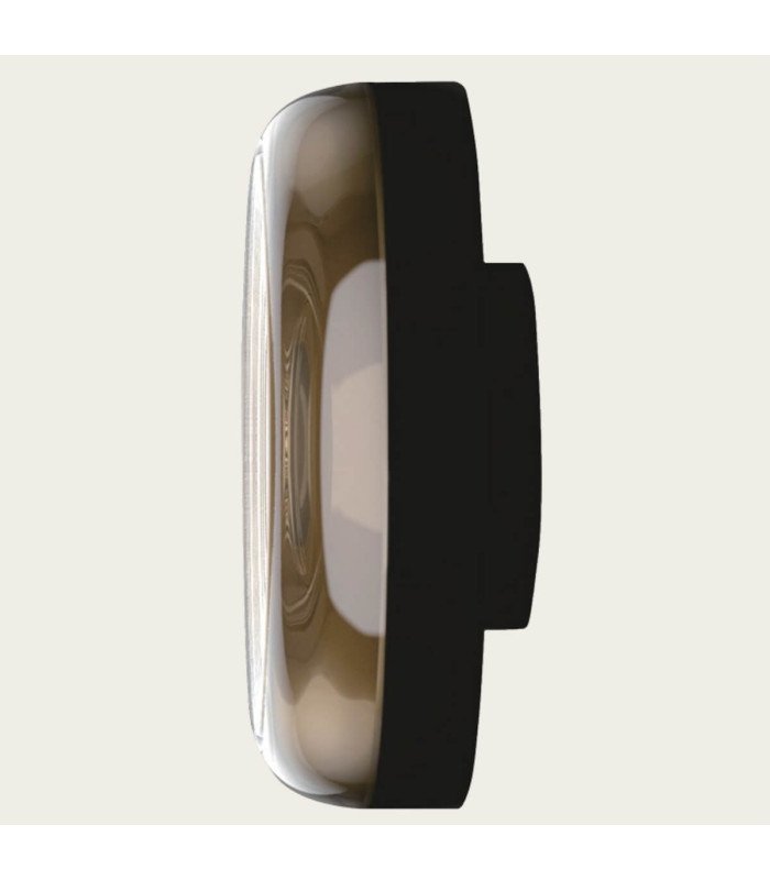 Nyara Outdoor Modern Wall Lamp Champagne-Sandy Black Base LED 3000K IP65 Dimmable-3