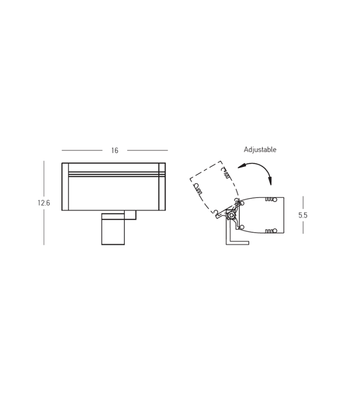 Solyne Outdoor Display Light Graphite LED 3000K IP65-3