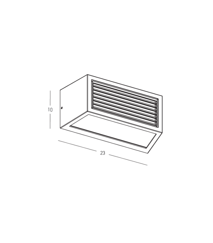 Zambelis Outdoor Modern Wall Lamp Graphite 1x E27 IP54-3