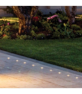 Vorya 3.5cm Outdoor Recessed Ground Light Stainless Steel LED 2700K IP65 1W-2