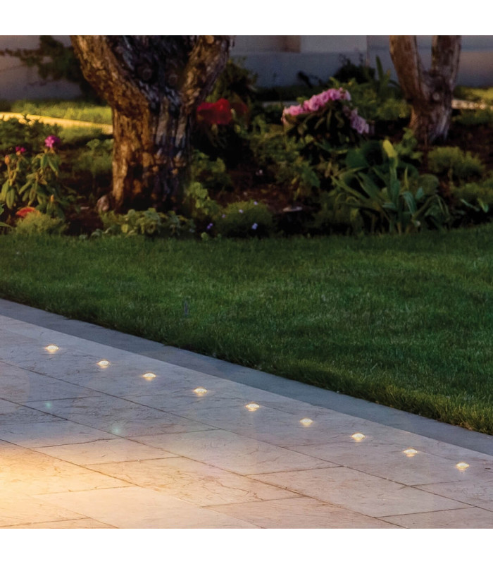 Vorya 3.5cm Outdoor Recessed Ground Light Stainless Steel LED 2700K IP65 1W-2