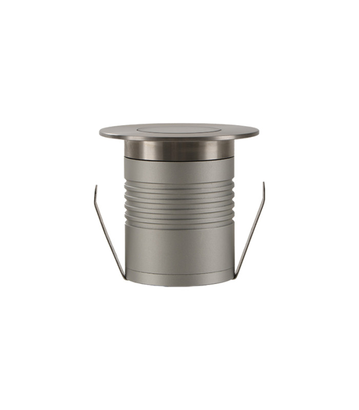 Vorya 4.5cm Outdoor Recessed Ground Light Stainless Steel LED 2700K IP65 3W-4