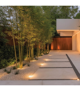 Vorya 4.5cm Outdoor Recessed Ground Light Stainless Steel LED 3000K IP65 5W-2