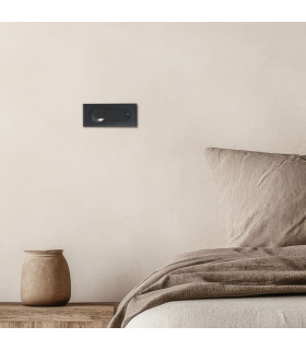 Dospat Reading Wall Light Black Matt LED 3000K-2