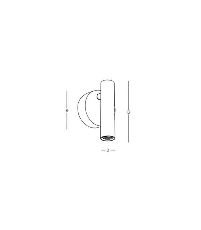 Sadovo Reading Wall Light Black Matt LED 3000K-2