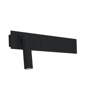 Malko Reading Wall Light Black Matt LED 3000K-1