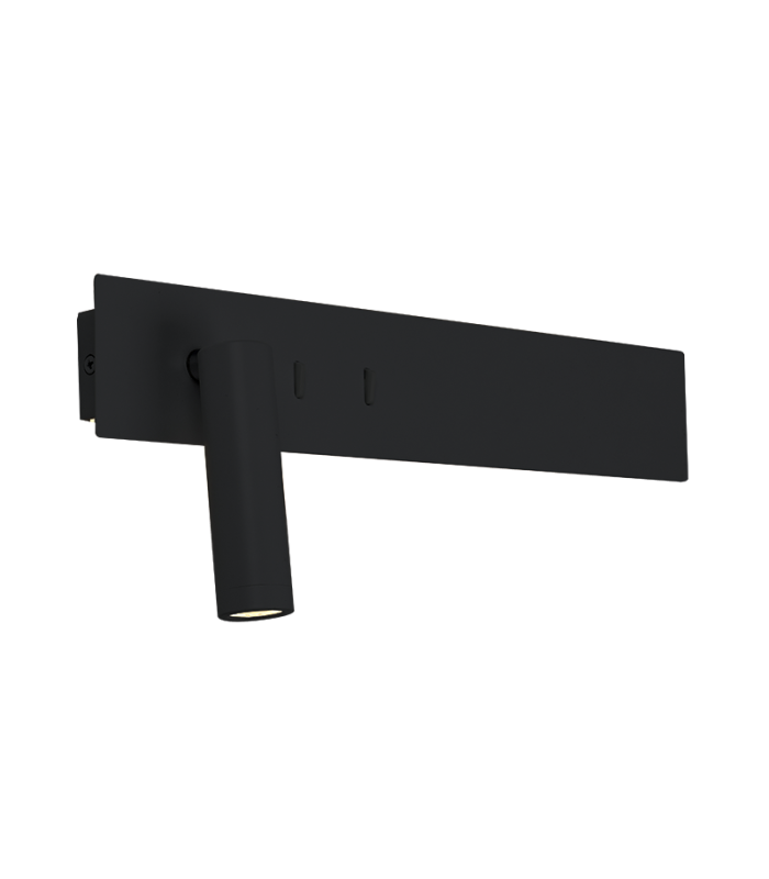 Malko Reading Wall Light Black Matt LED 3000K-1