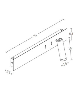 Malko Reading Wall Light White Matt LED 3000K-2