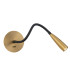 Ignara Reading Wall Light Brushed Brass LED 3000K-1