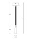 Ignara Reading Wall Light Brushed Brass LED 3000K-3