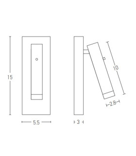 Alfatar Reading Wall Light Brushed Brass LED 3000K-2