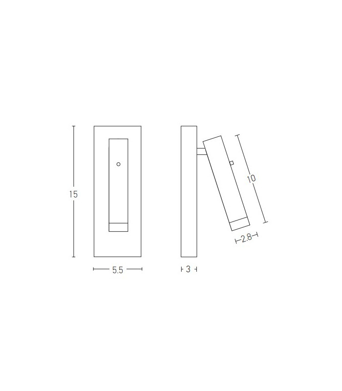 Alfatar Reading Wall Light Brushed Brass LED 3000K-2