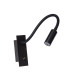 Vela Reading Wall Light Black LED 3000K-1