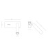 Lyra Reading Wall Light Sandy White LED 3000K-2