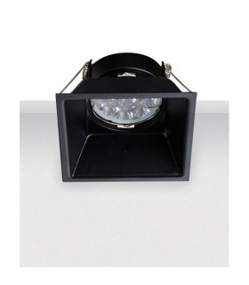 Shipka Square Recessed Downlight Black 1xGU10