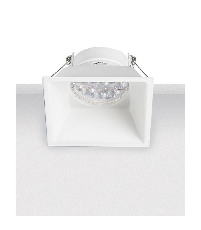 Shipka Square Recessed Downlight White 1xGU10