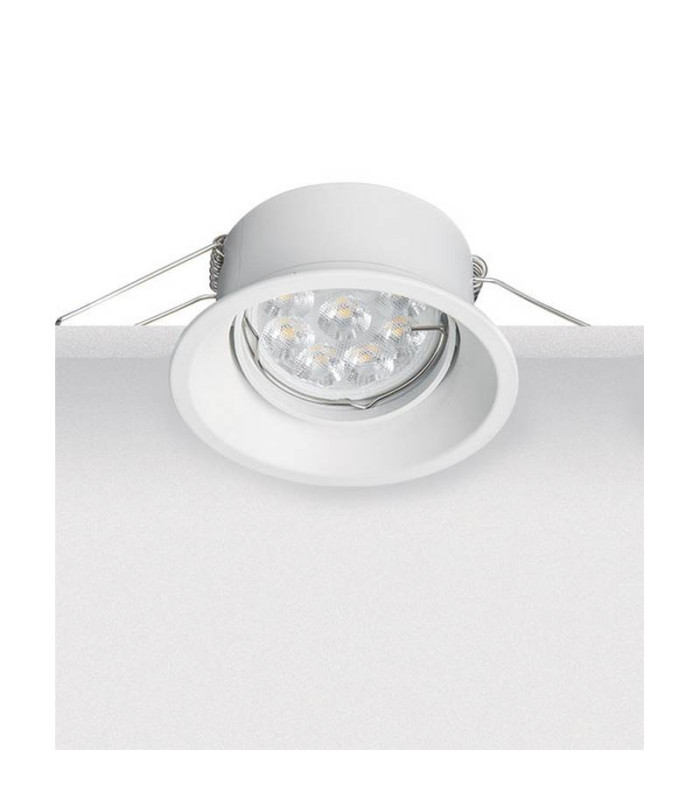 Shipka Round Recessed Downlight White Adjustable 1xGU10