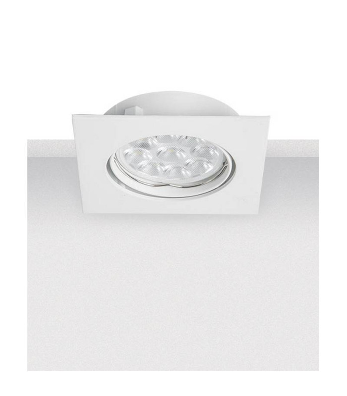 Shipka Square Recessed Downlight White 1xGU10