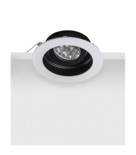 Shipka Recessed Downlight White - Black 1xGU10