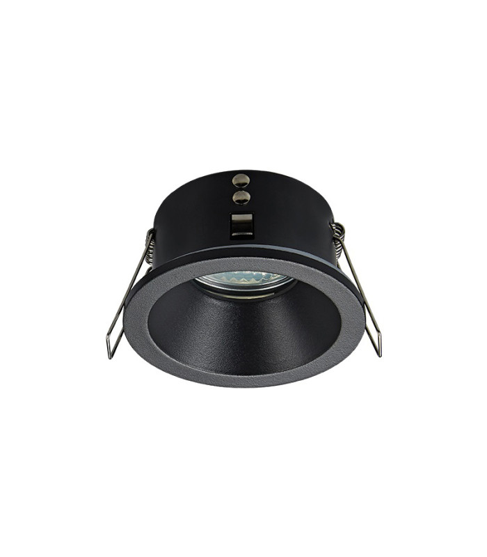 Kiten Recessed Downlight Black Matt 1xGU10 IP65-1