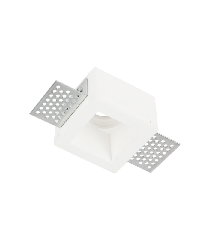 Pliska Square Recessed Downlight Pure White 1xGU10-1