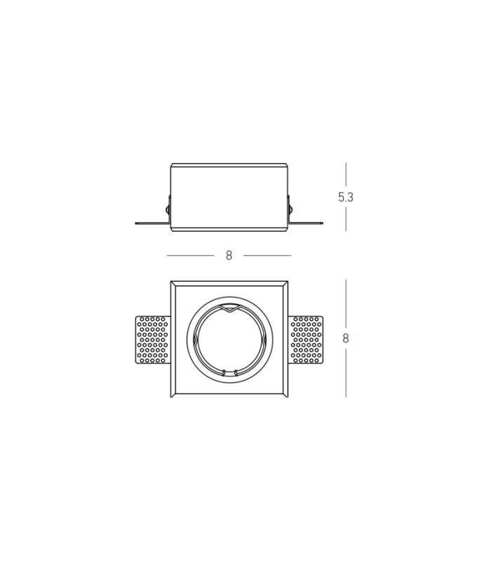 Pliska Recessed Downlight Pure White 1xGU10-2
